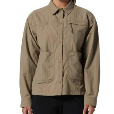 EUC Mountain Hardwear Women's Stryder LS Shirt Button Down Fishing Hiking  SIZE S
