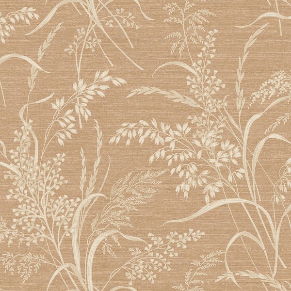 Grandeco Prairie Grass Tapete Botanisch Rust Vlies Effekt Struktur A84303-image