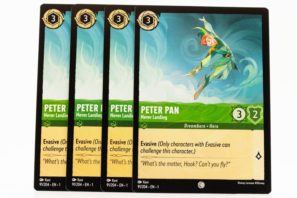Peter Pan - Never Landing Playset (x4) Lorcana The First Chapter 91/204