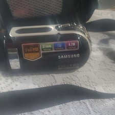 Samsung HMX Full HD Handheld Camcorder SD 2.7" LCD USB Bag Tripod Remote