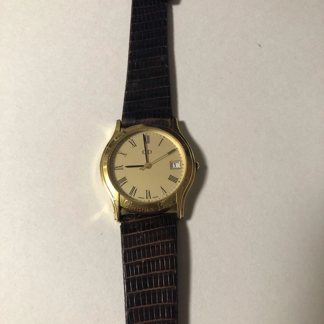 Montre Christian Dior 9280 3004 Or Unisexe Largcm, état de fonctionnement