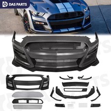 For 2018-2023 Ford Mustang Gt500 Style Front Bumper Kit Conversion Replacement