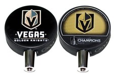 Vegas Golden Knights Basic Series and 2023 Champions Hockey Puck Beer Tap Handle