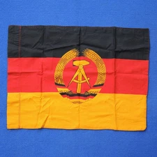 old big DDR Coat of Arms BIG Vintage BANNER German Democratic Republic /GDR/FLAG