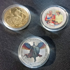 3 commemorative coins - 2025 YEAR OF THE SNAKE - THE ARCHANGEL - 10th WEDDING.