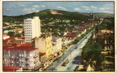 CPA AK Juiz de Fora. Avenida Barao do Rio Branco BRAZIL (621650)