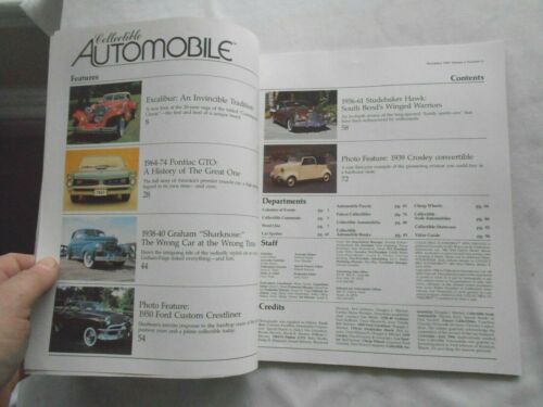 COLLECTIBLE AUTOMOBILE Magazine-NOVEMBER,1984 - Picture 3 of 3