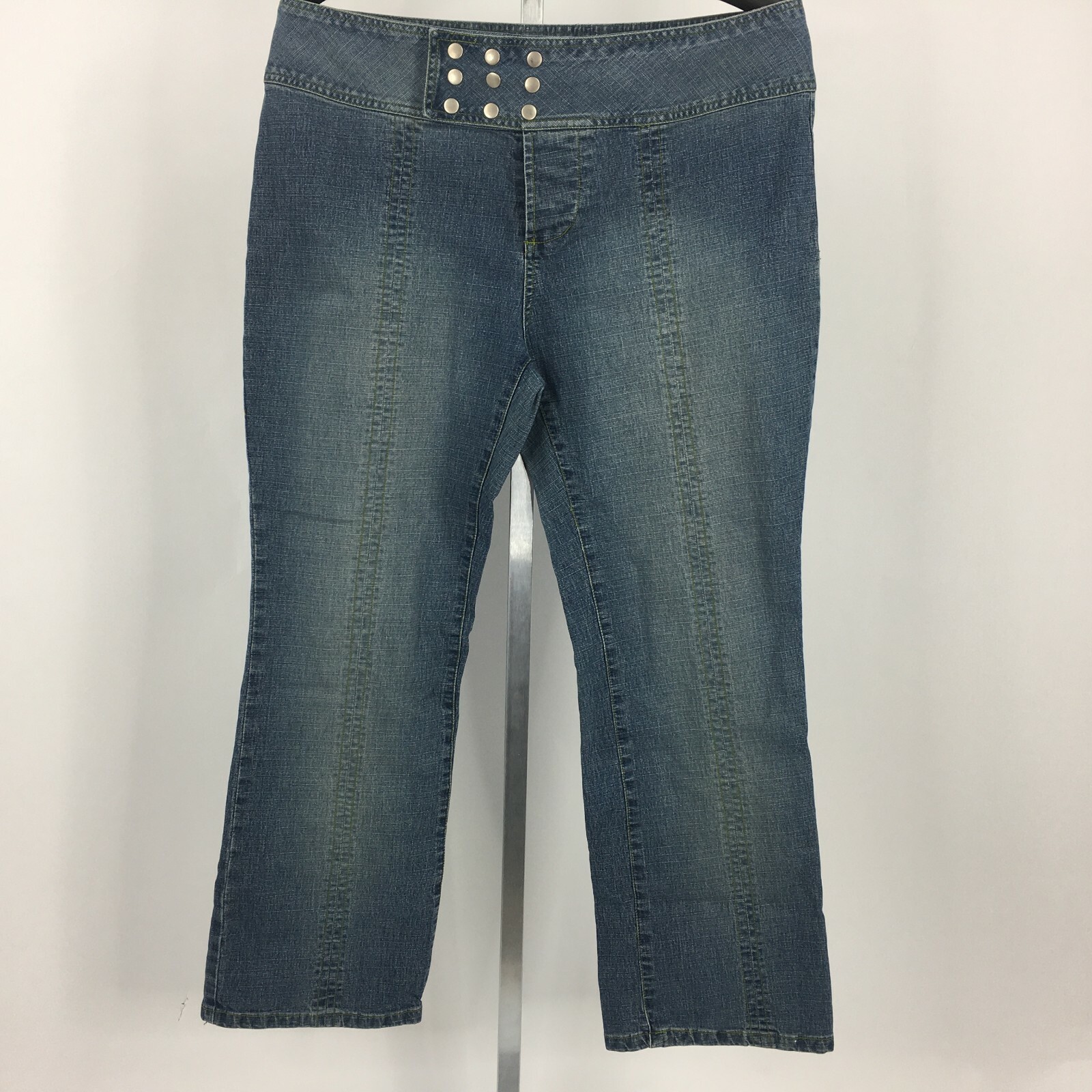 Cyclone Girl Women S Jeans Size 19 Blue Denim Snap Bu Gem
