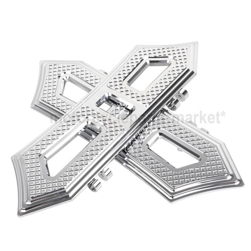 CNC Cut Driver Rider Footboard Floorboards For Harley Heritage Softail Touring - Picture 2 of 12