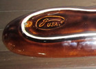 Gail Pittman Pottery Tray Serving Dish Nut Candy Vegetable Long Brown Oblong — photo 3
