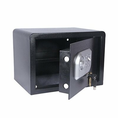 SereneLife Fingerprint Electronic Safe Box Security Box, Includes Keys 