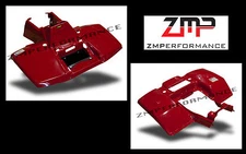 NEW SUZUKI LTF 250 LT250 QUADRUNNER RED PLASTIC FRONT AND REAR FENDER SET