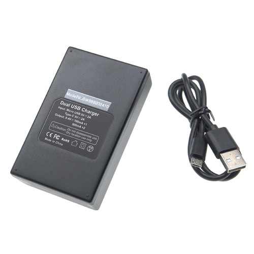 Chargeur USB double pour Fuji Fujifilm NP-W126 NP-W126s 8,4V - Photo 2/3