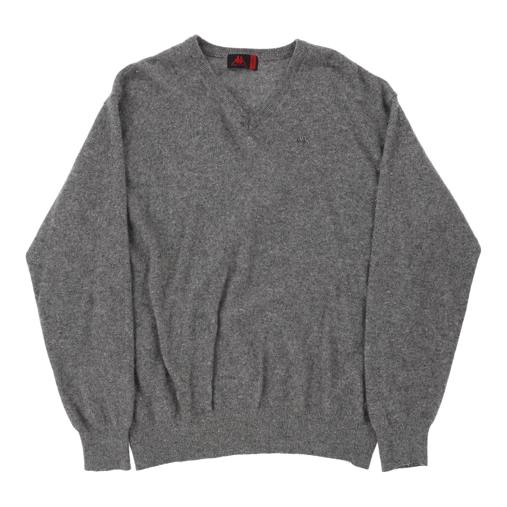Grey kappa jumper sale