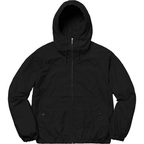 Veste raglan à capuche Supreme noir écume de mer S/S 18