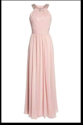 white christmas dresses Eliza J Printed Metallic Clip Chiffon Maxi Dress, Pink / 2 main image 1