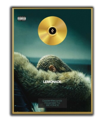 Beyonce Poster, Lemonade, GOLD/PLATINIUM CD, gerahmtes Poster Wall Art Hip-Hop