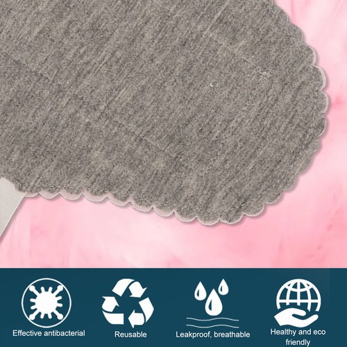 4pcs Cotton Sanitary Pad Pink Graphene Breathable Super Absorbent Washable R NHE - Picture 14 of 33