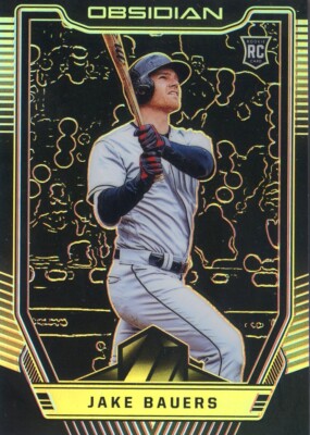 2019 Panini Chronicles Obsidian NO. 52 Jake Bauers - Cleveland