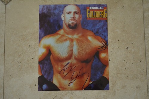 Bill Goldberg WWE Autographed 8x10