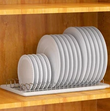 Re Plate Drying Rack With Drainboard Chrome