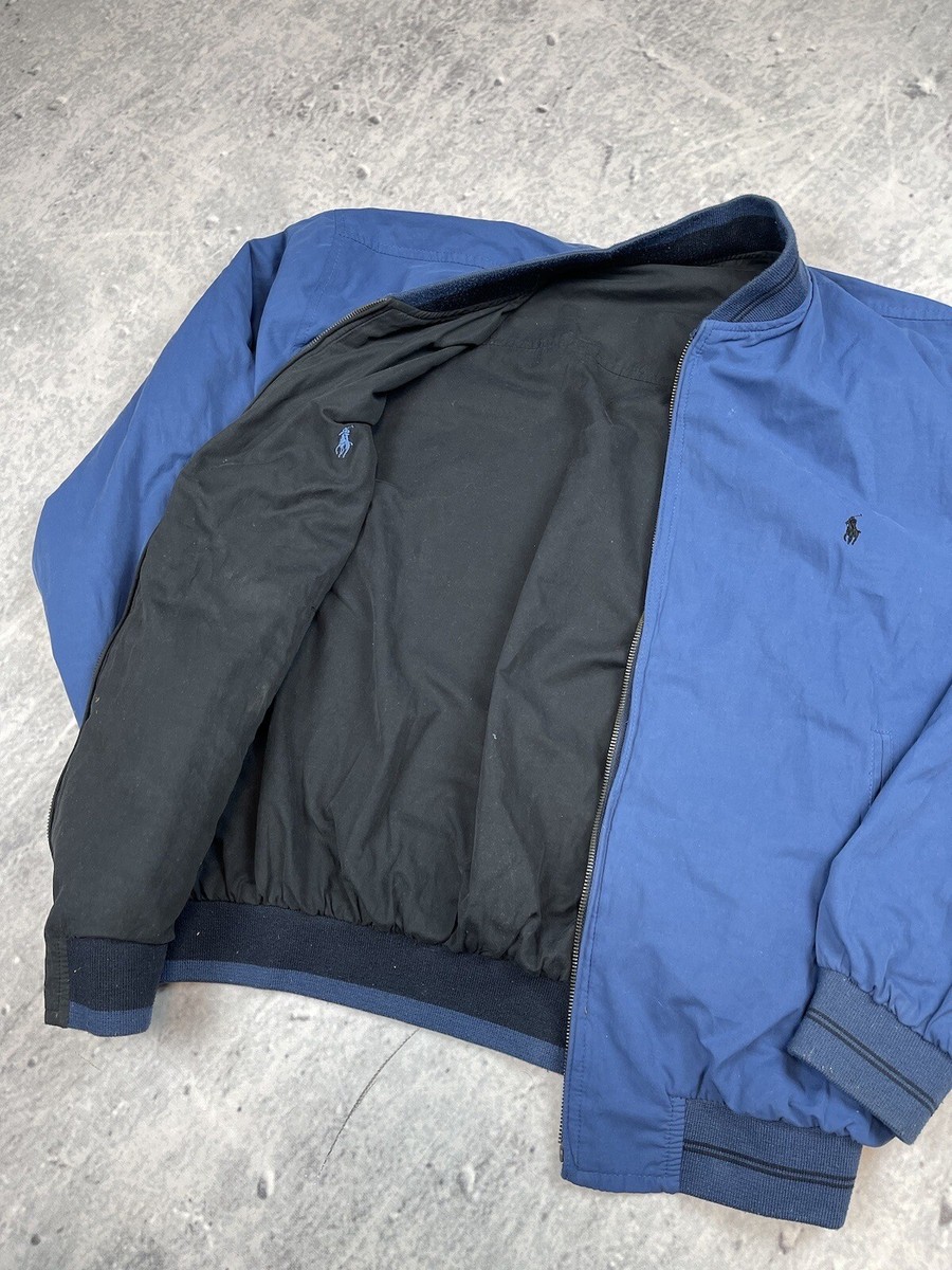 Vintage 00s Polo ralph Lauren Jacket Blue/black Two Side | eBay