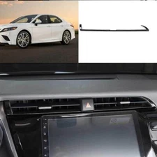 Black For Toyota Camry 2018-2023 Center Console Titanium Air Outlet Vent Strip