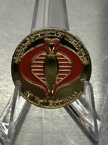 Painted Gi Joe Cobra Arah Custom Currency Bullion Coin Challenge Mirrored Gold - Picture 4 of 9