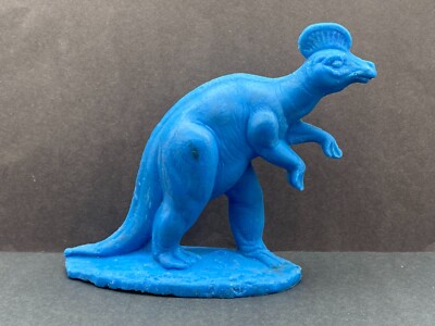 Sinclair Dinoland Mold-a-Rama Blue Corythosaurus Vintage 1960s Dinosaur Souvenir