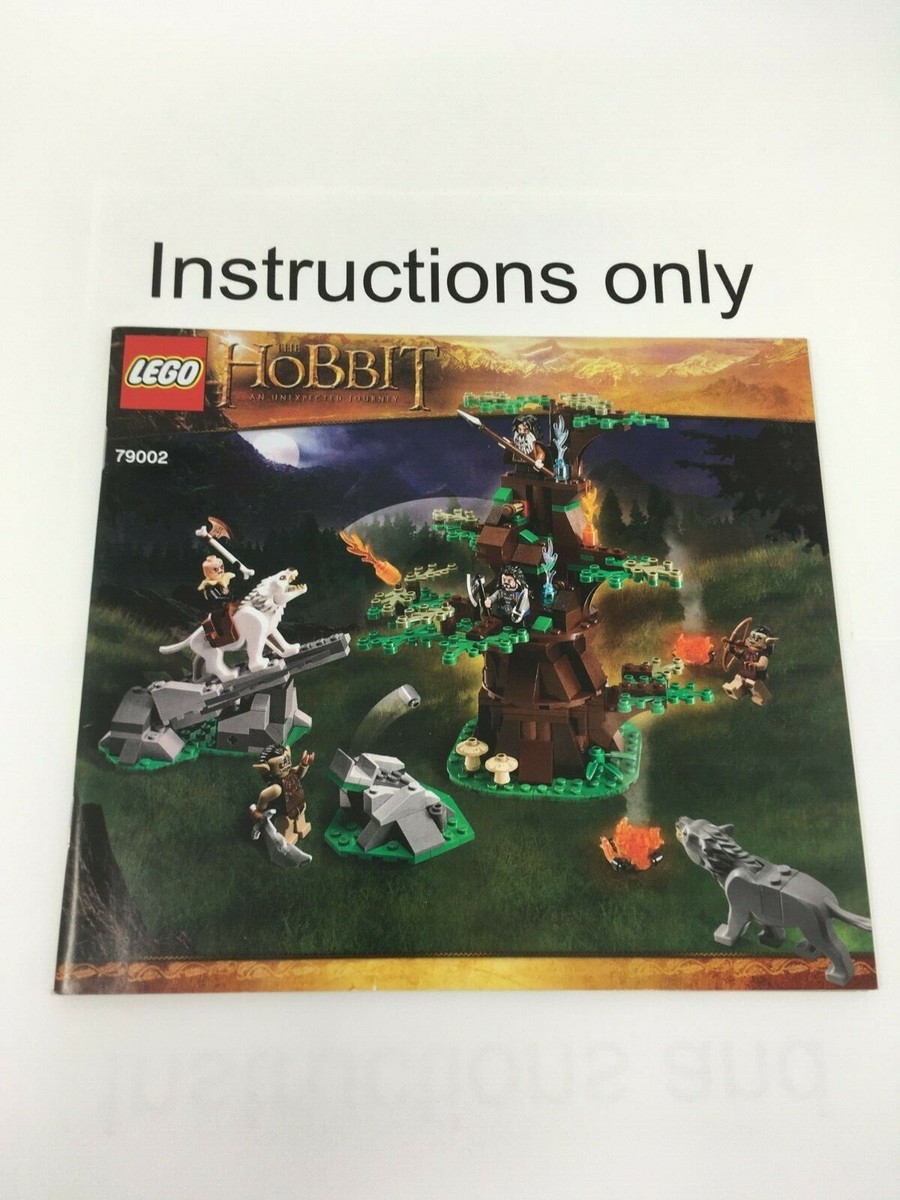 ONLY instructions Lego 79002 Attack of the Wargs Hobbit Lord of 