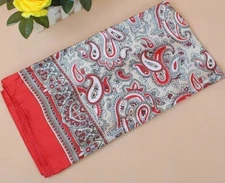 Wild Rag Scarf Western Cowboy Buckaroo Scarves Bandana Paisley Silky  35"