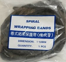Spiral Wrapping Bands Cable 15mm x 5ft. Black
