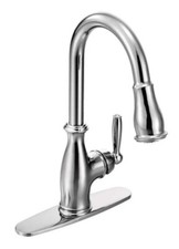 New Moen Brantford 7185C One Handle High Arc Pulldown Spray Kitchen Faucet