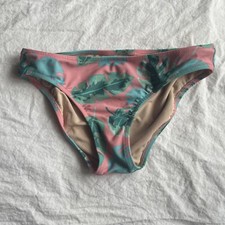 CrewcutsBikini Bottom Swimsuit Girls Size 14 Palm Leaf Print With Light Red