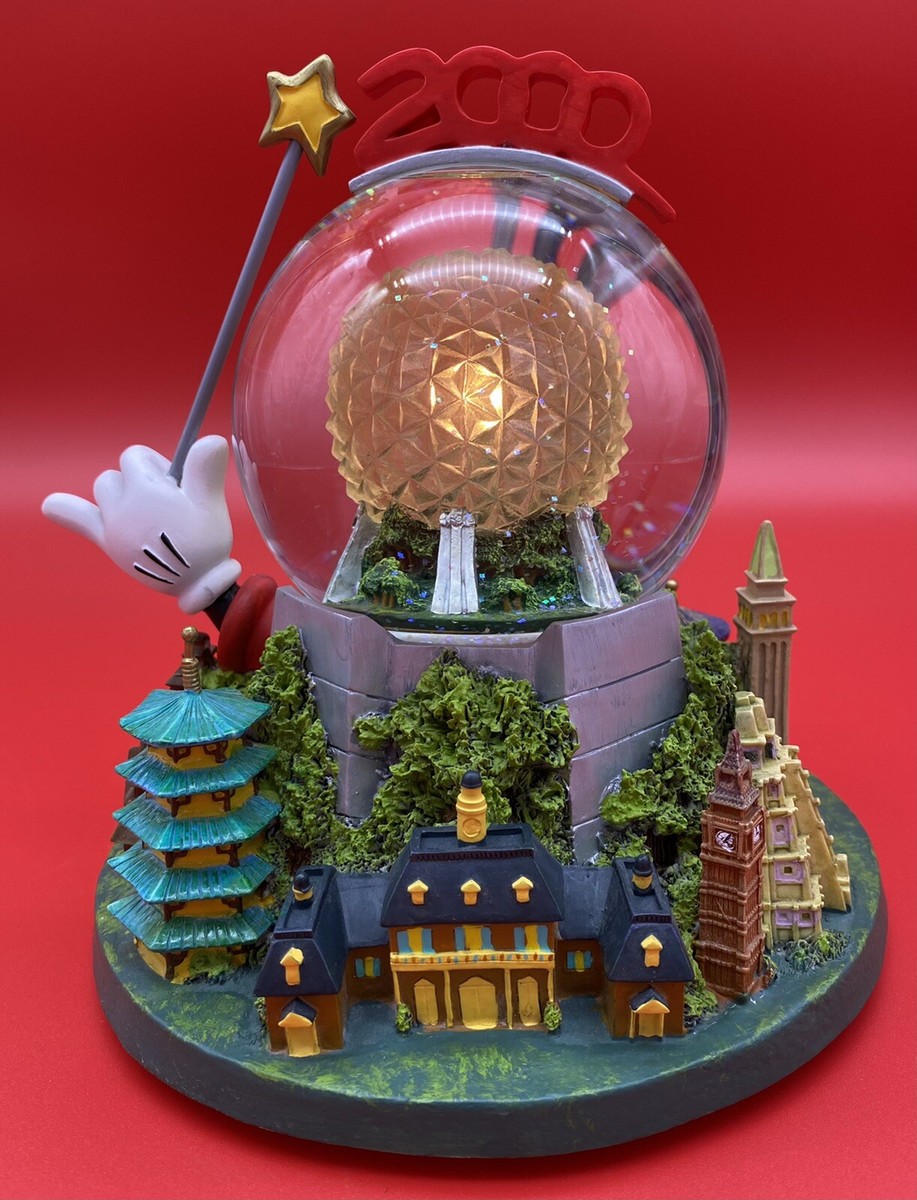 RARE Collectible Epcot 2000 Snow Globe Plays 