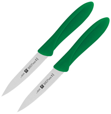2 PACK Henckels Zwilling Kitchen Parer Knife 4'' Stainless Steel Blade Plastic