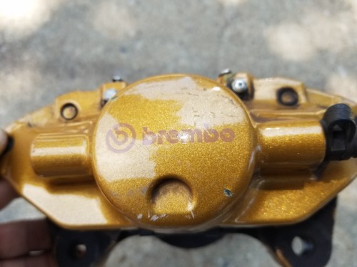 2003-2008 INFINITI G35 NISSAN 350Z RIGHT LEFT REAR BREMBO GOLD BRAKE CALIPER SET - Picture 4 of 19