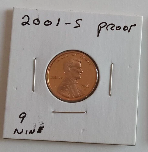 2001-S PROOF Lincoln Cent  Item 9          Yes to Combined shipping