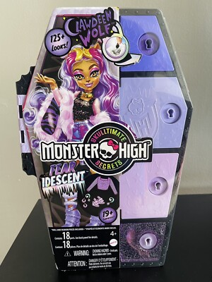 Monster High Doll, Clawdeen Wolf, Skulltimate Secrets: Fearidescent Series