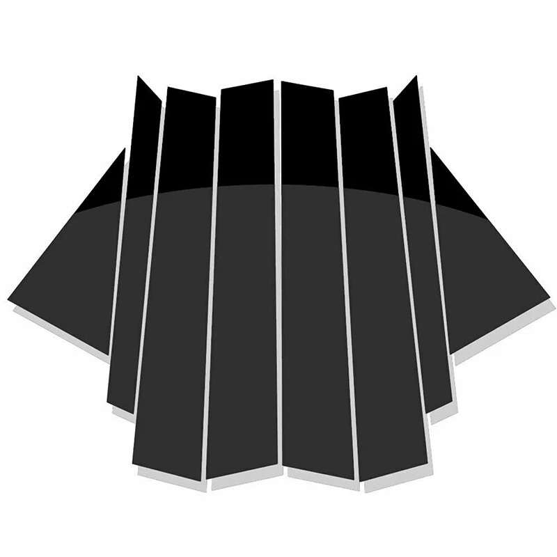 For Infiniti FX35 FX45 2003-2008 Black Pillar Posts Door Window Trim Cover Foto 3 de 4