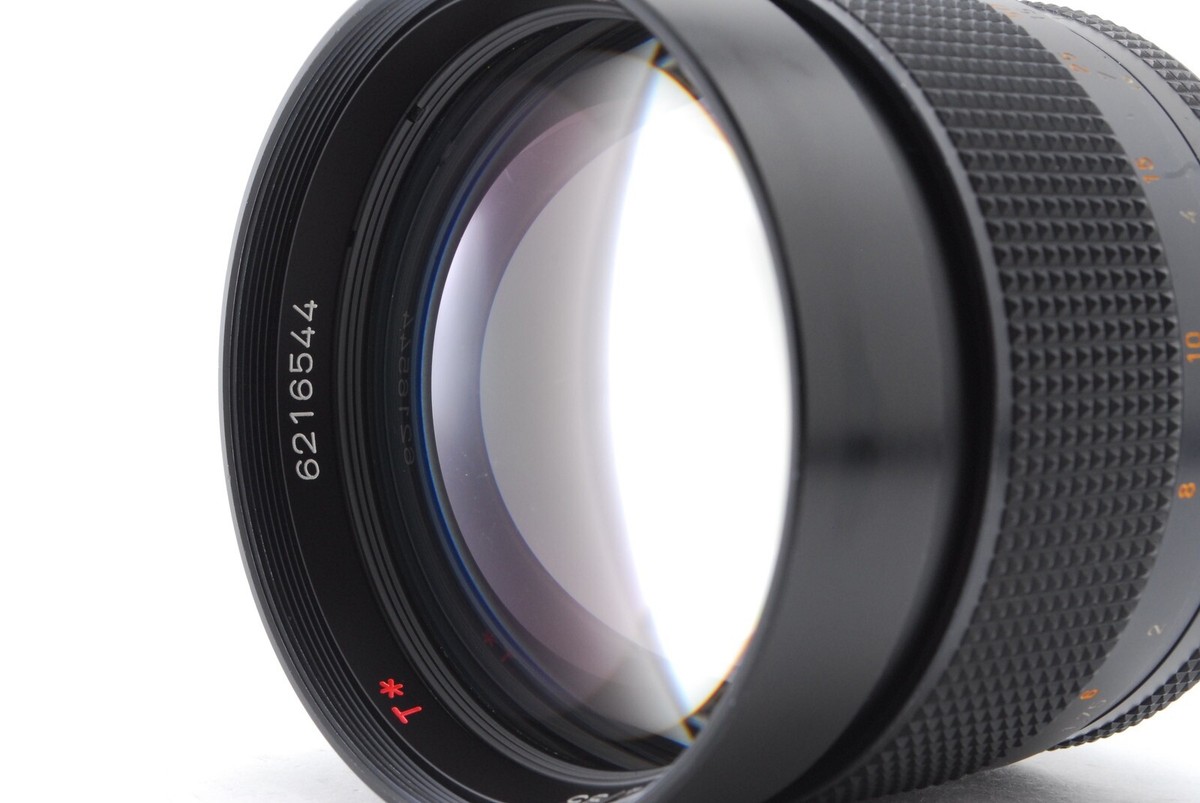 フィルター付き Contax CarlZeiss Planar 85mm 1.4 CONTAX Carl Zeiss Planar 85mm F/1.4 T* MMJ MF Lens w/ filter