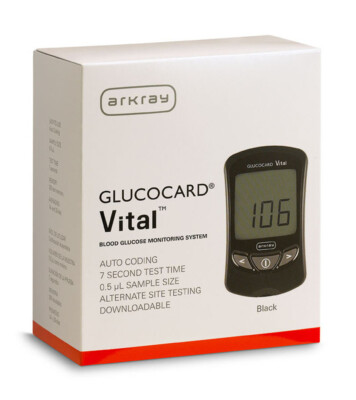 Arkray Glucocard Vital Diabetic Meter Monitor Kit Exp 08/19/26 New & Ships Free