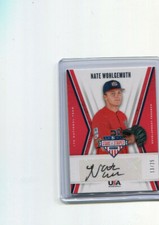 2019 Stars and Stripes 17U Team Autographs Nate Wohlgemuth Black Ink Auto 13/25