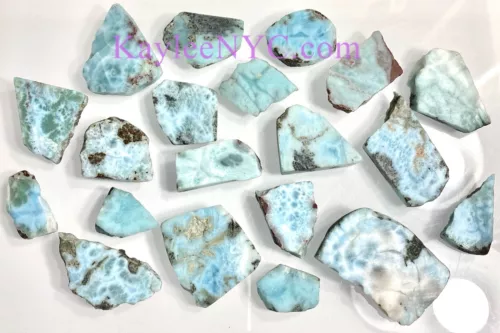 Wholesale Lot 1 Lb Natural Larimar Small Slabs Crystal Healing Energy