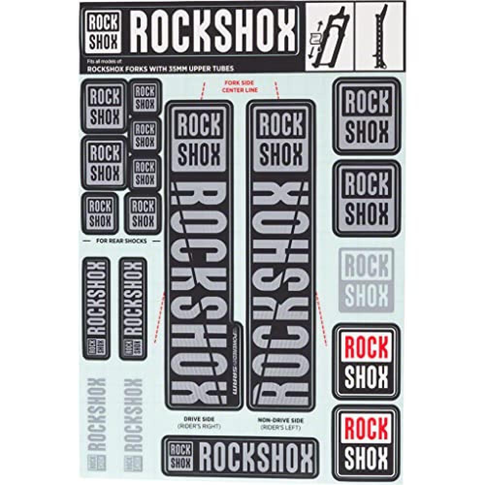 (TG. Standard) ROCKSHOX Sticker Set 35 mm Pike/Lyrik/Yari/Domain/Revelation, 11.