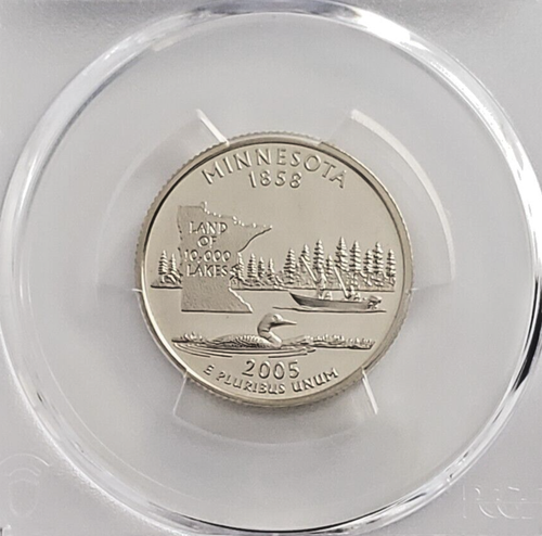 2005-S State Label - Quarter - Minnesota - PCGS PR70DCAM - Top Grade! 4140 - Picture 2 of 6