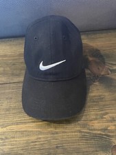 Nike Boys Hat Cap Adjustable Black Nike Swoosh Logo Just Do It Boys Child 4-7
