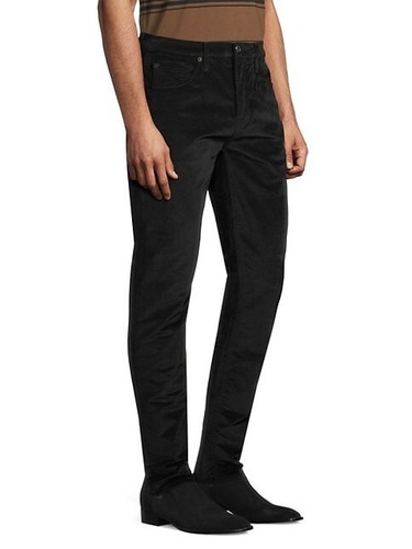 7 FOR ALL MANKIND Men Extra Slim Corduroy Pants Black Size 40X32 MSRP $198 - Picture 4 of 7