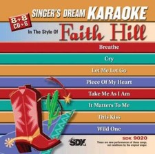 Singers Dream Karaoke: Faith Hill Karaoke - Audio CD By Hill, Faith - VERY GOOD