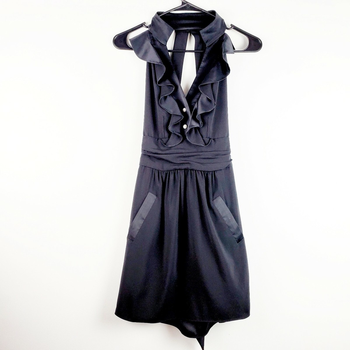 tuxedo mini dress black Black & White Sequin Tuxedo Mini Dress Black And White / 6 main image 0